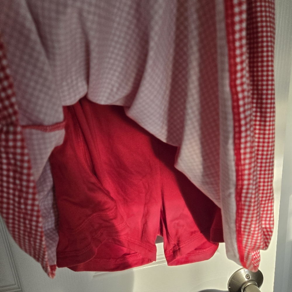 Red Gingham Romper Hollister - Picture 2 of 4